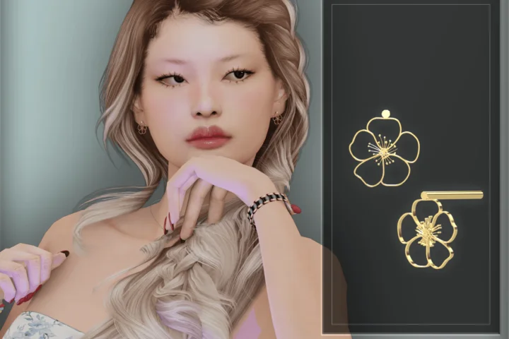 Flower Drop Earrings