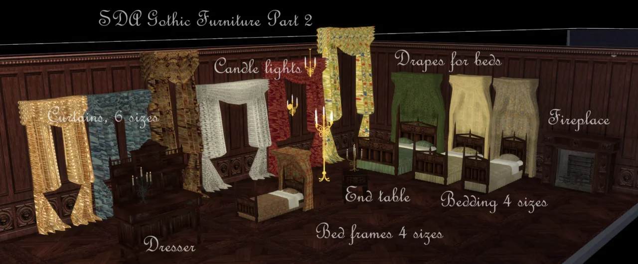 SDA Gothic Furniture Part 2