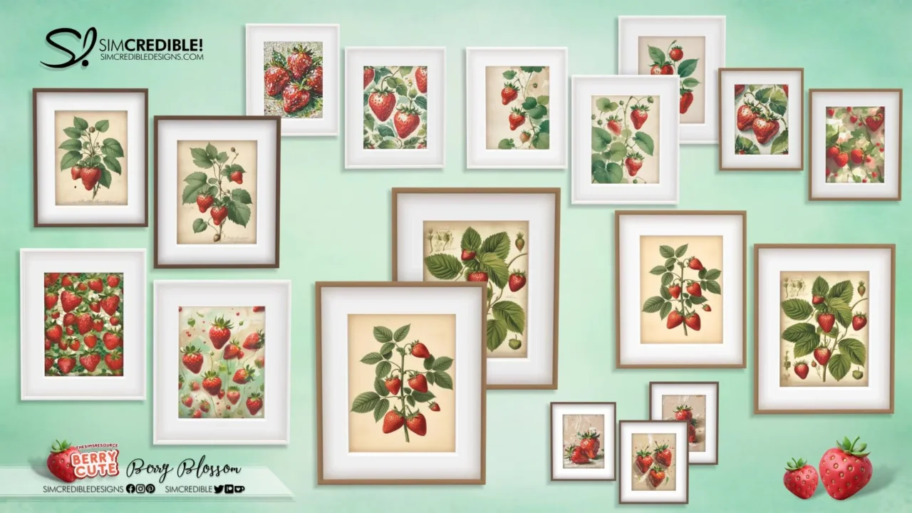 Berry Blossom Painting 🍓