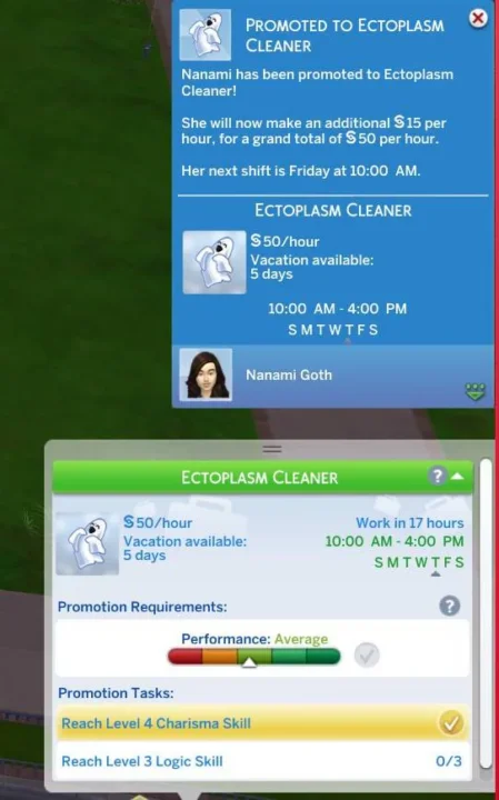 Paranormal Career from TS1