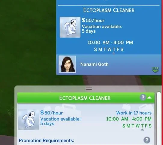 Paranormal Career from TS1