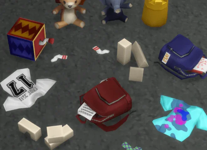 Parenthood Floor Clutter & Toys