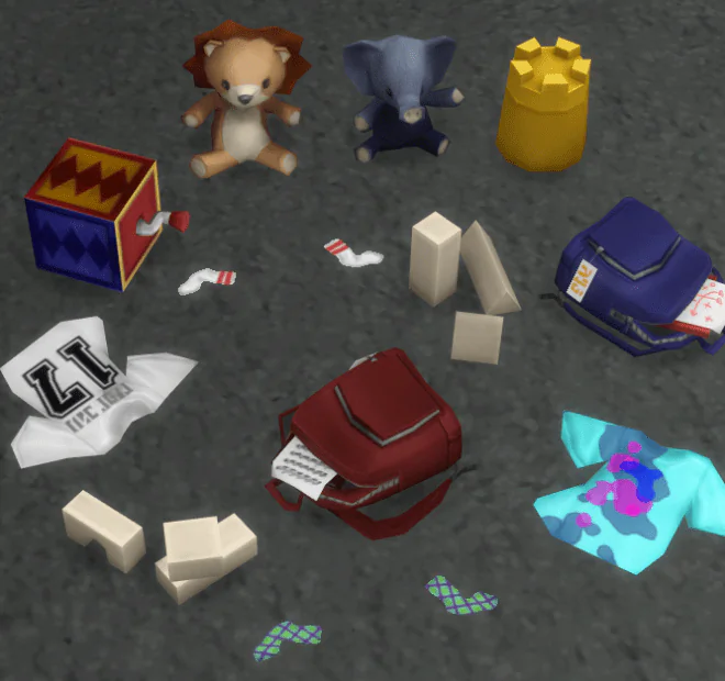 Parenthood Floor Clutter & Toys