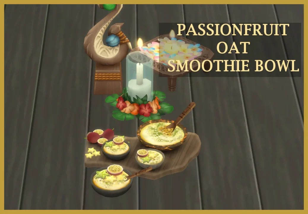 Passionfruit Oat Smoothie Bowl