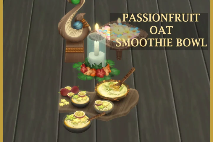 Passionfruit Oat Smoothie Bowl