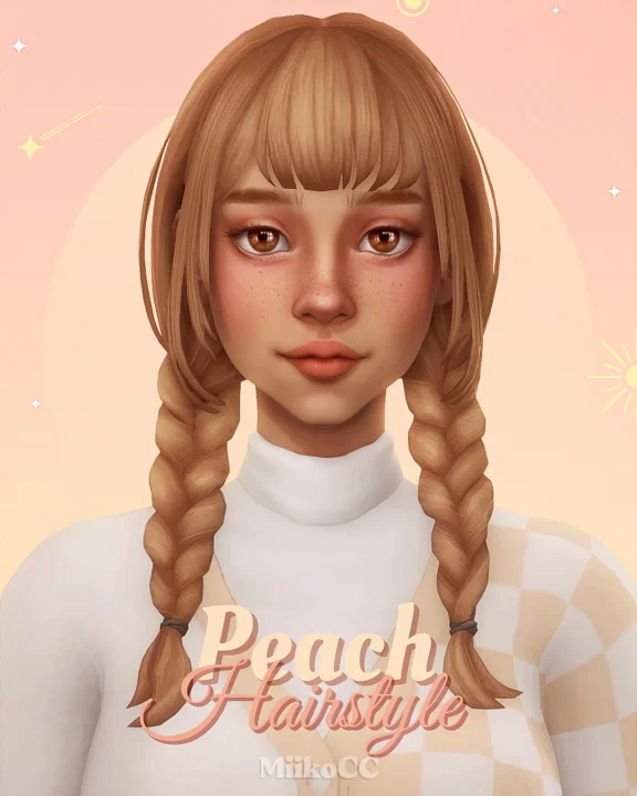 Peach hair