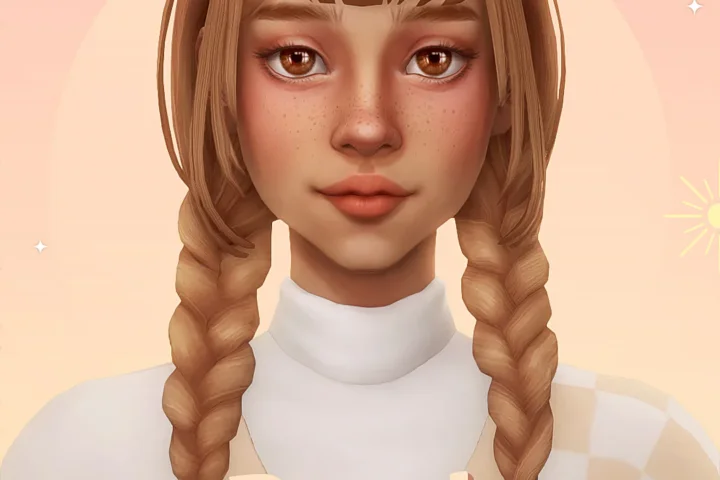 Peach hair