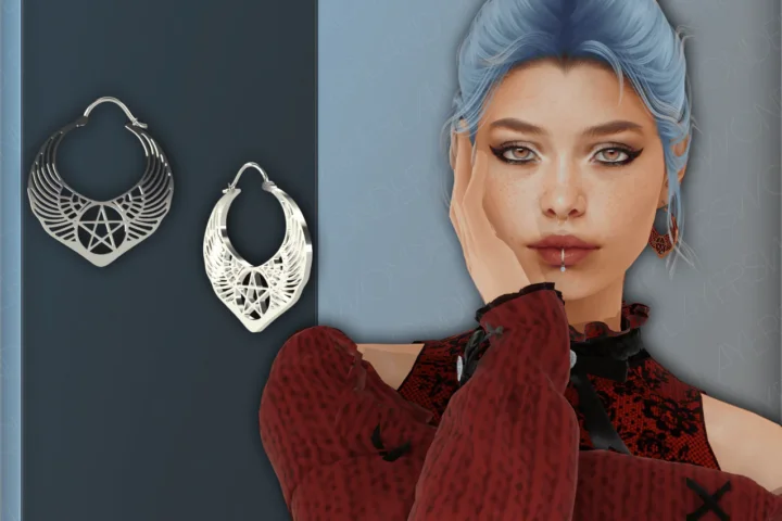 Alt Pentagram Earrings