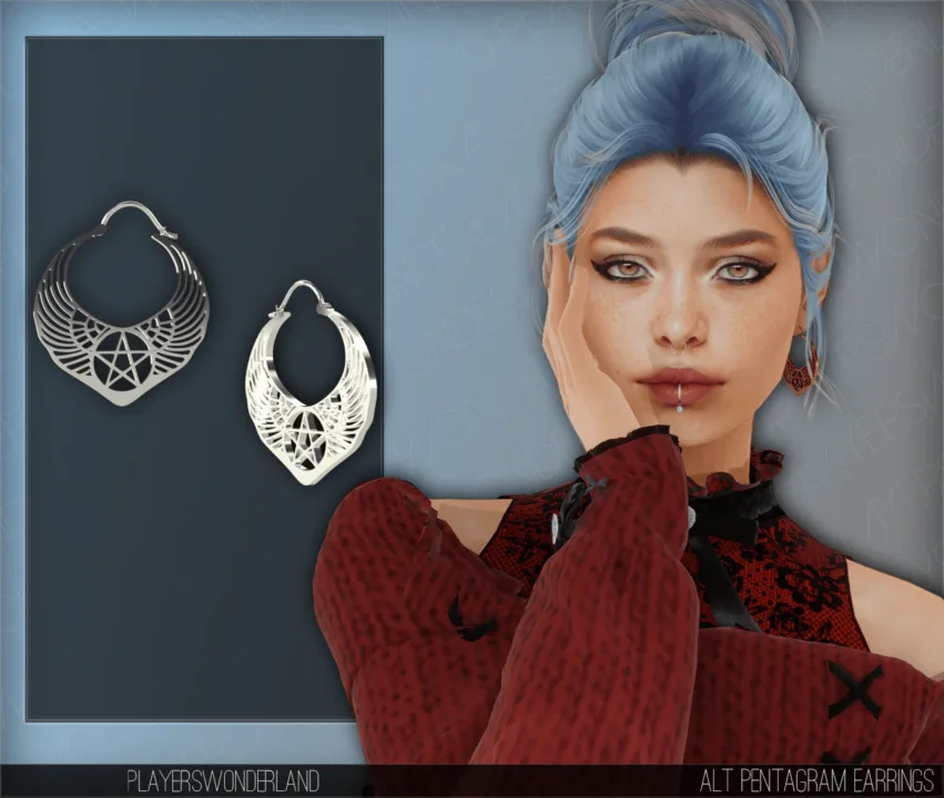 Alt Pentagram Earrings