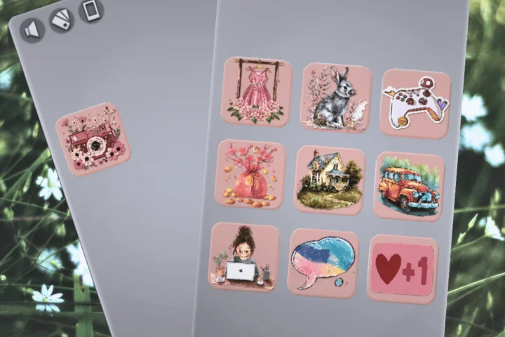 🍓CuteCore Phone Icons Override🌸