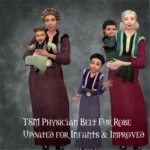 TSM Physician Belted Dress Fur