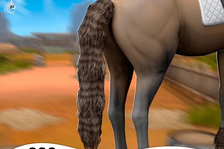 Aurum - Azule curly horse tail