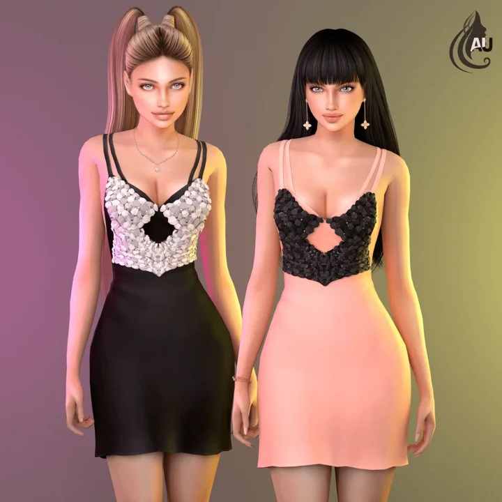 Aurum - short dress with corset