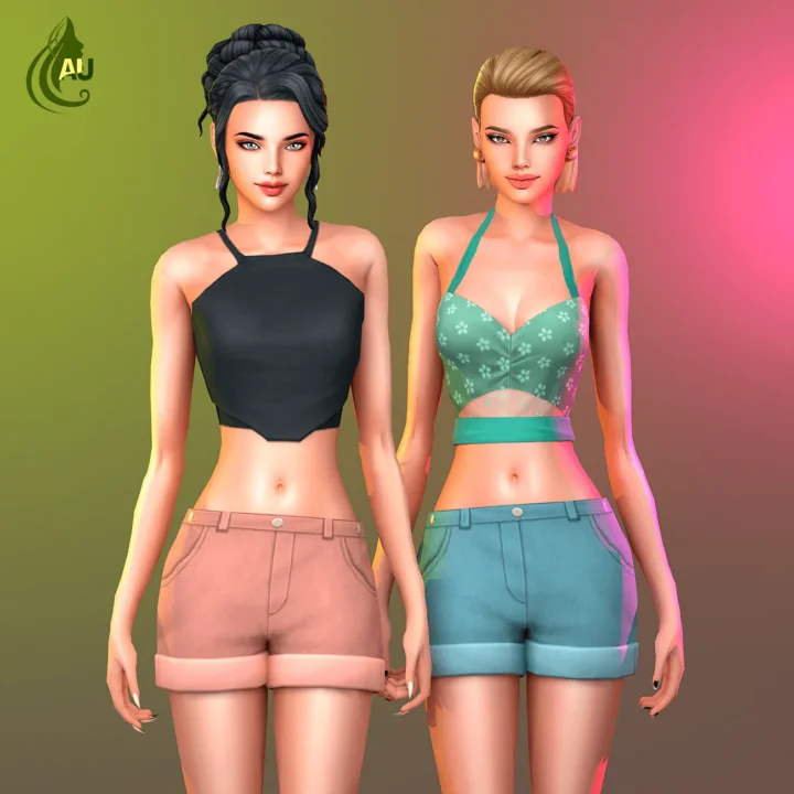 Aurum - maxis match denim shorts 12