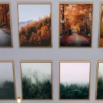 Autumn forest wall prints