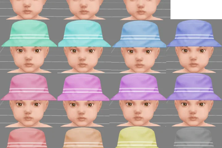 Infant Bucket Hat PLUS Pastels