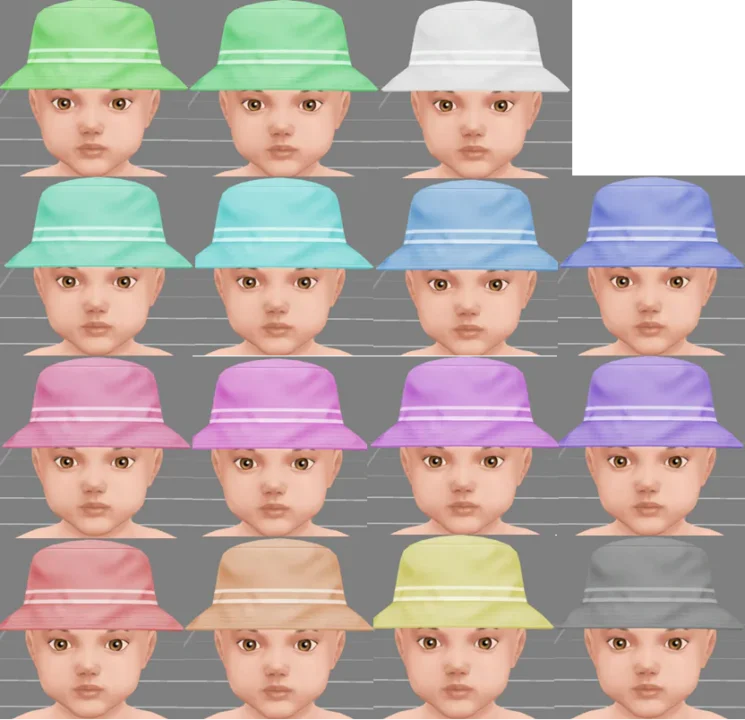 Infant Bucket Hat PLUS Pastels