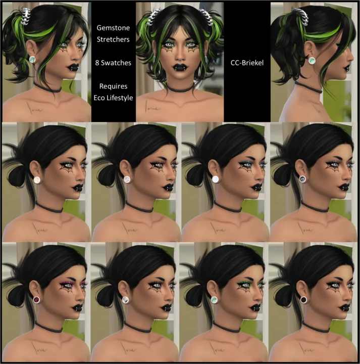 Gemstone Stretchers - Piercings