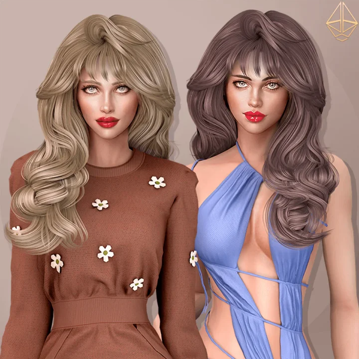 Aurum - Michelle curly hairstyle left side (adult)