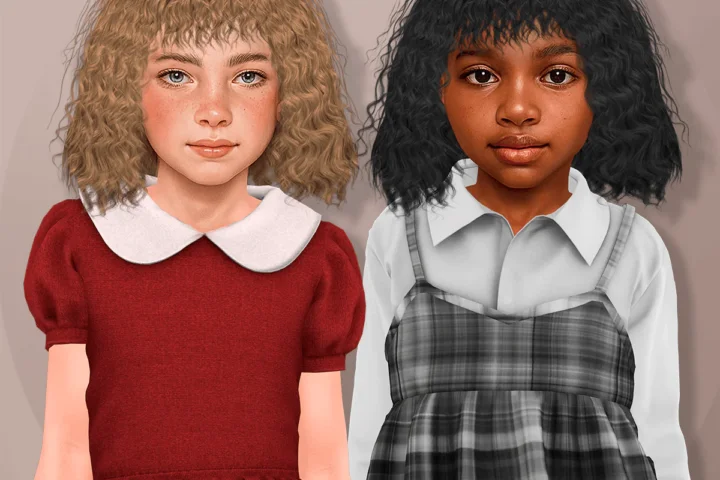 Aurum - Nancy curly hairstyle (child)