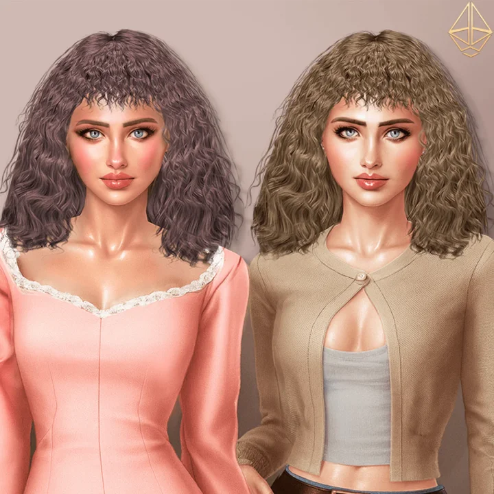 Aurum - Sigourney curly hairstyle