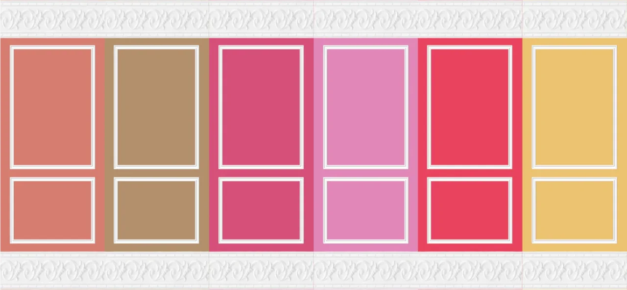 Pantone Crown Molding Wallpapers - Warm