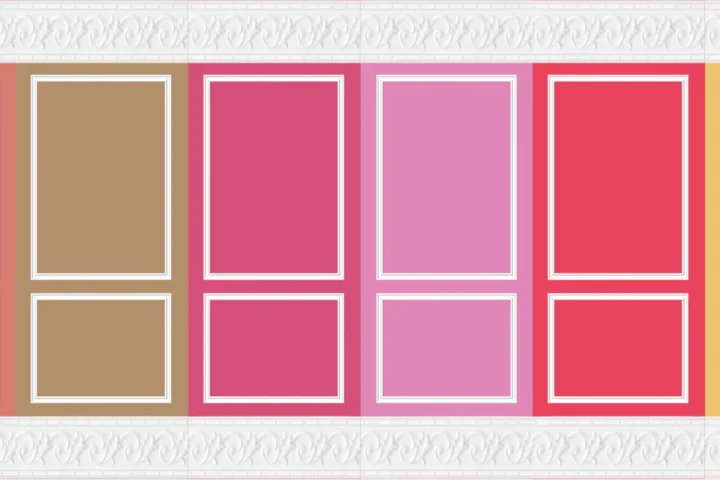 Pantone Crown Molding Wallpapers - Warm