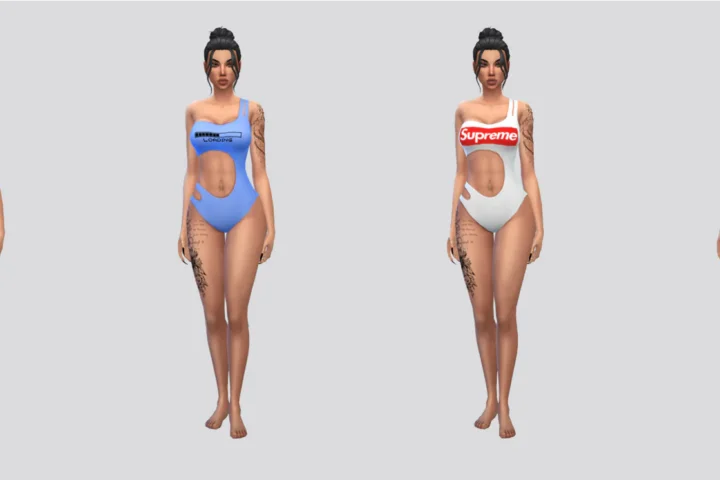 Solid 41 Colour Cutout Bikini + BONUS 4 Print Swatches