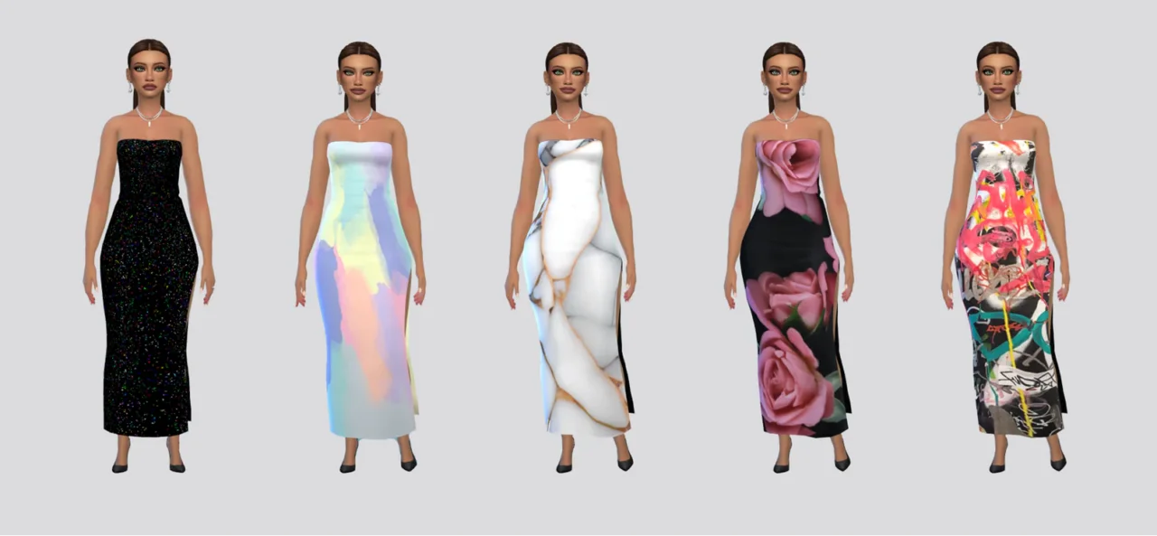 Graphic Formal Dress