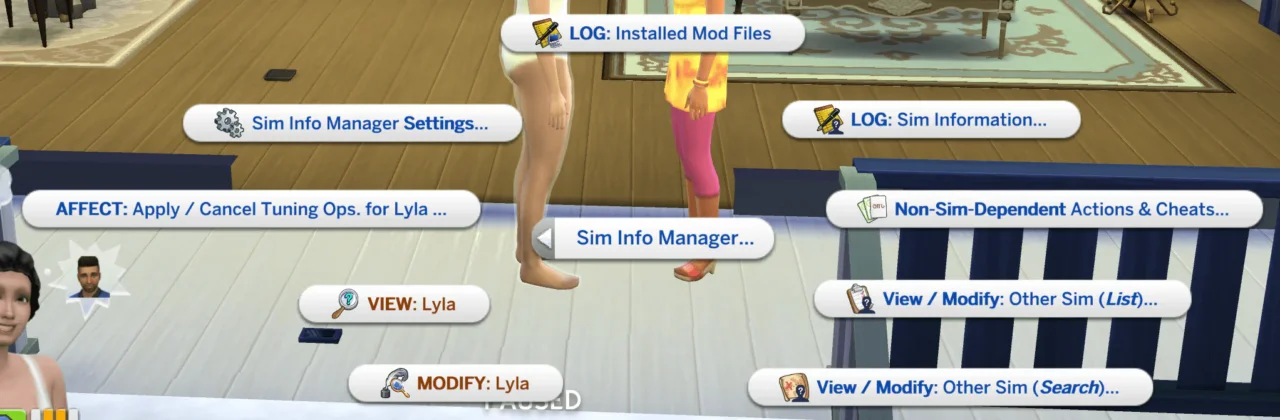 Sim Info Manager: View / Cheat (Add / Remove / Modify) Sim elements, details & Info