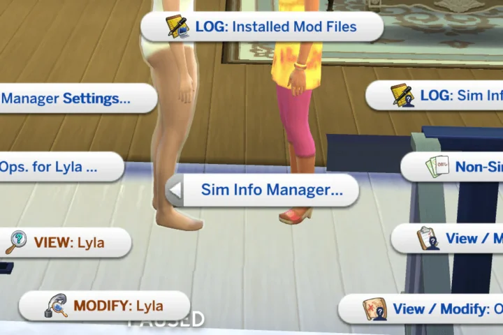 Sim Info Manager: View / Cheat (Add / Remove / Modify) Sim elements, details & Info
