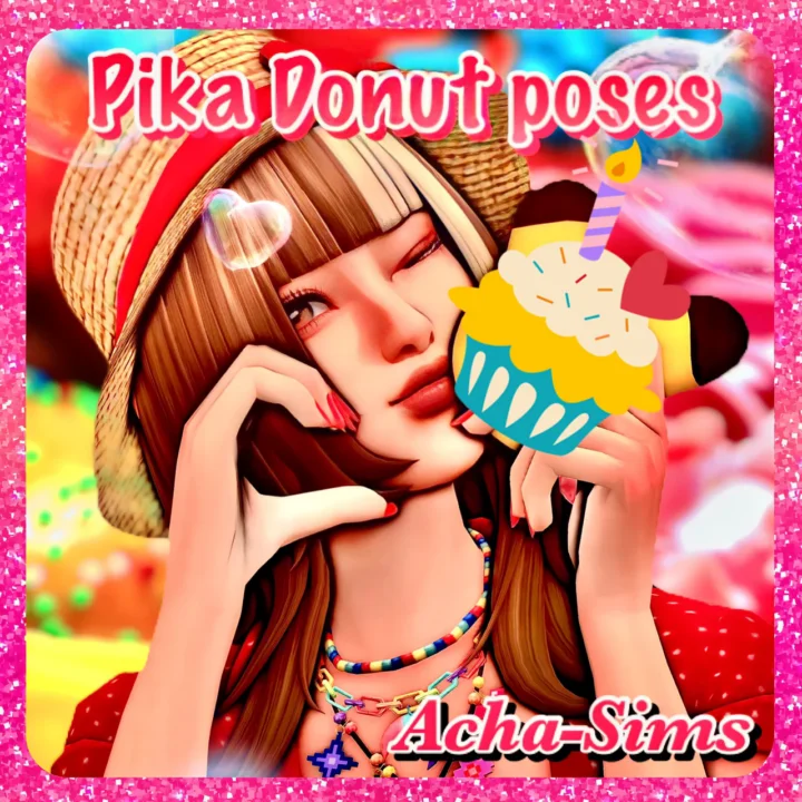 Acha Pika donut poses