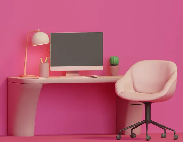 Office Werk Set: Pink & Dark Swatches
