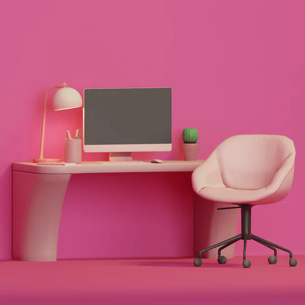 Office Werk Set: Pink & Dark Swatches