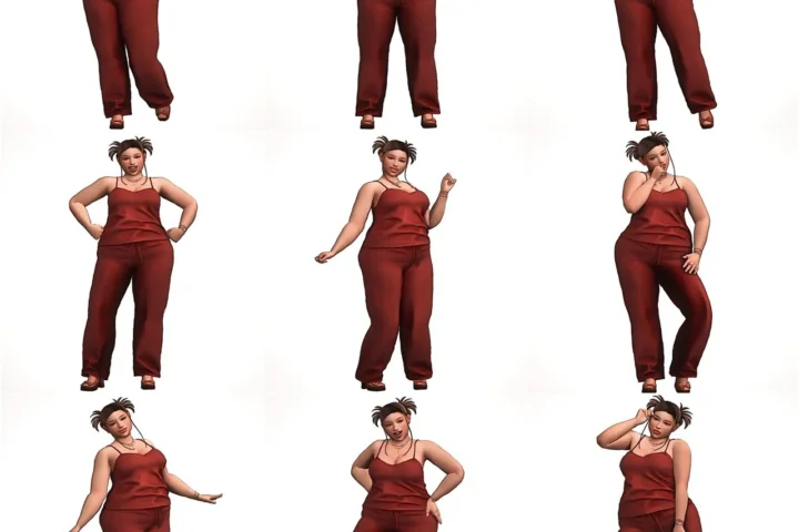 Acha Plus size model pose pack #2 (in cas)
