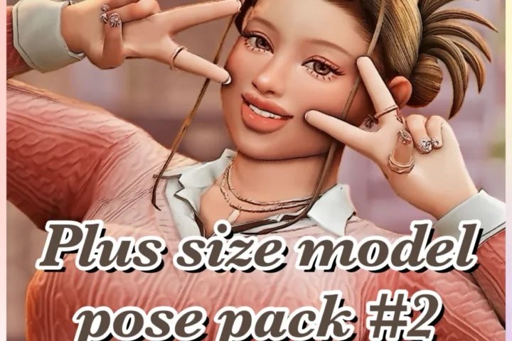 Acha Plus size model pose pack #2 (in game)