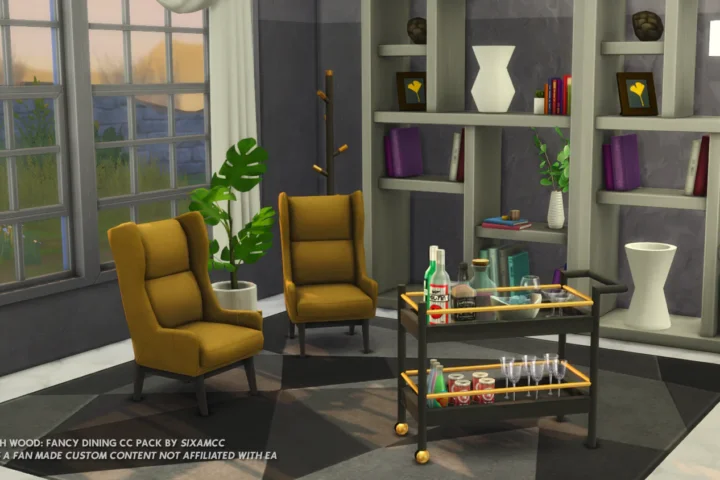 Artz Livingroom CC Pack