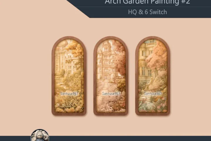 HQ Arch Garden Painting #2 Sellable Samtuse963