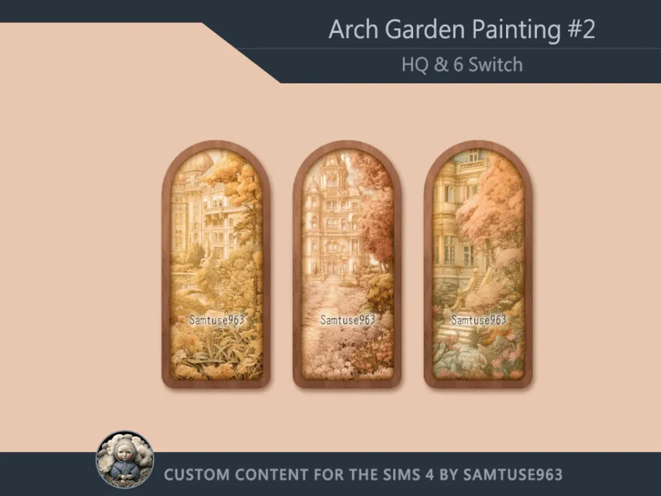 HQ Arch Garden Painting #2 Sellable Samtuse963