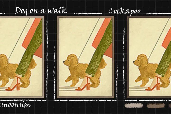 Dog on a walk collection "Cockapoo"