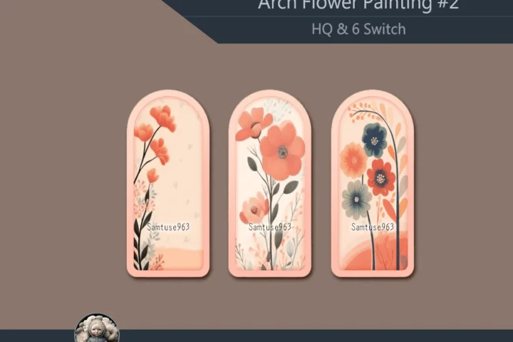 HQ Arch Flower Painting #2 Samtuse963