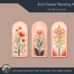 HQ Arch Flower Painting #1 Samtuse963