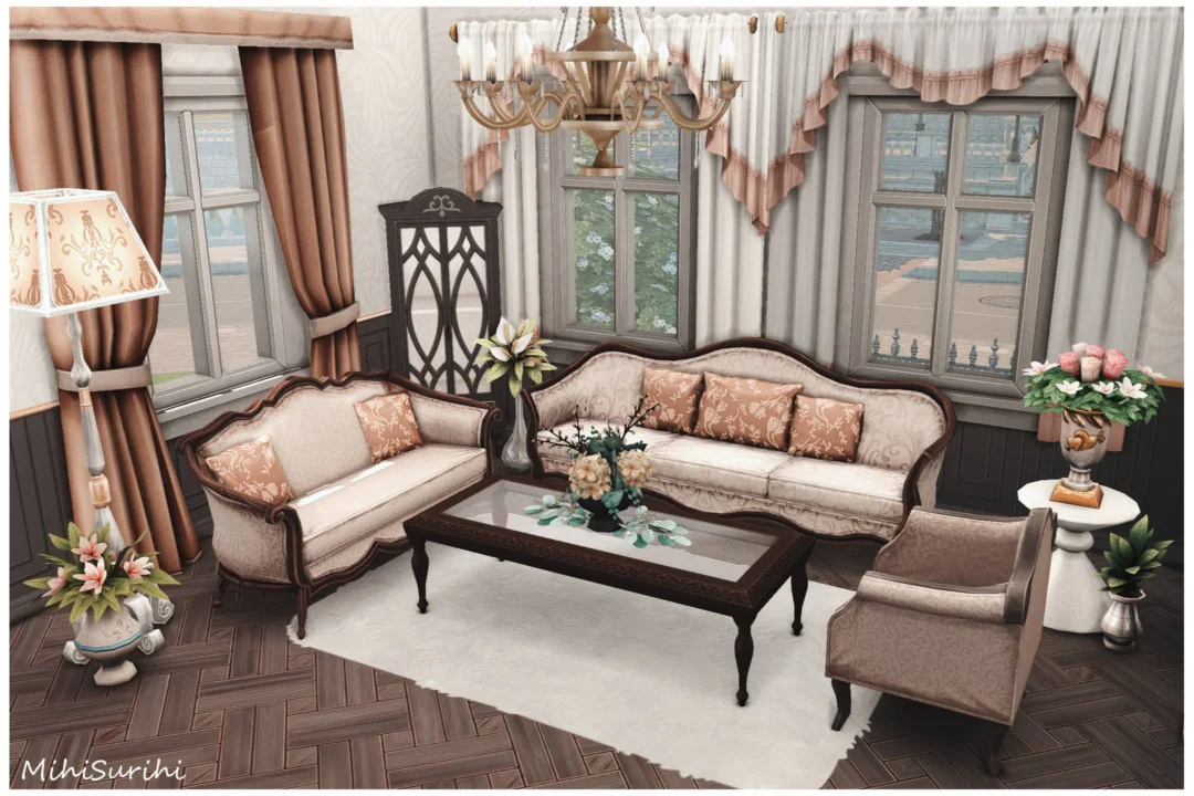 Ella Parisian Living Room NO CC