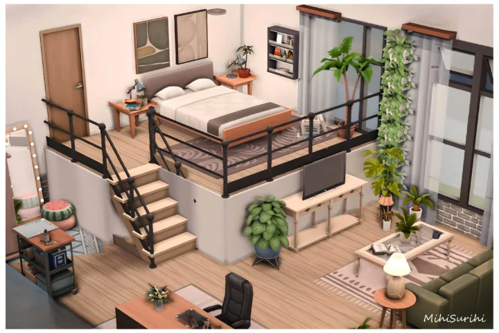 Luina Loft Bedroom NO CC