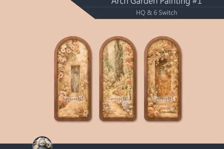 HQ Arch Garden Painting #1 Samtuse963