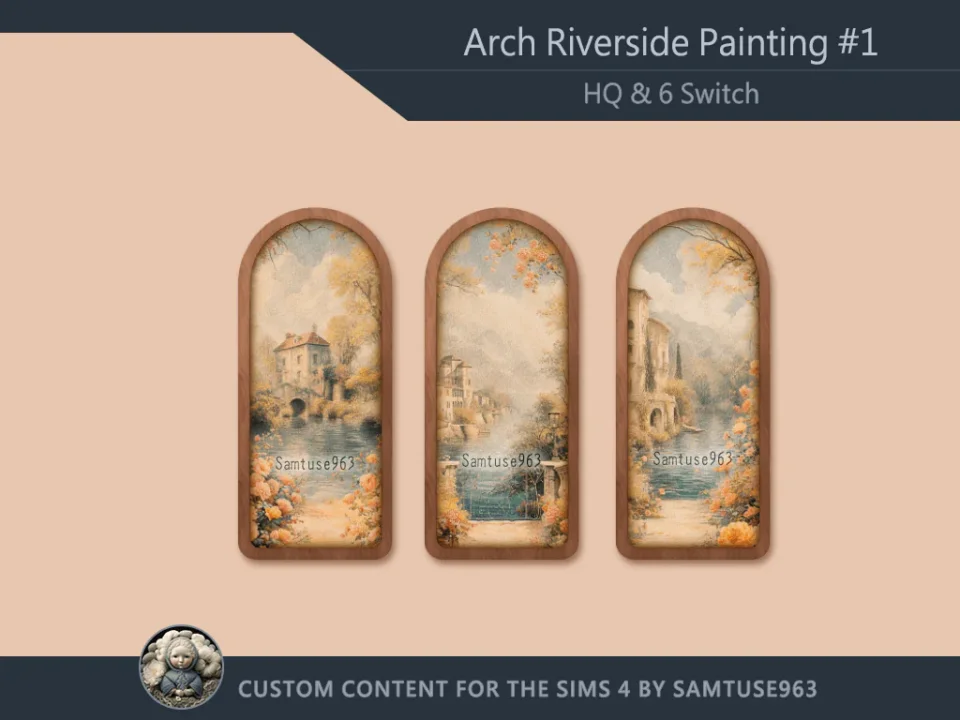 HQ Arch Riverside Painting #1 Sellable Samtuse963