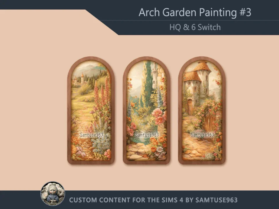 HQ Arch Garden Painting #3 Sellable Samtuse963