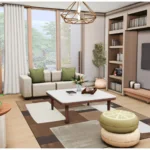 Lyla Living Room NO CC - Modern Wooden