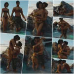 Couple poses ''My love''