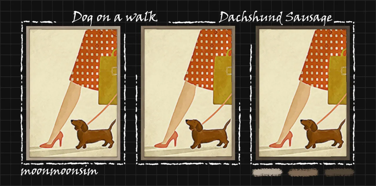Dog on a walk collection "Dachshund Sausage"